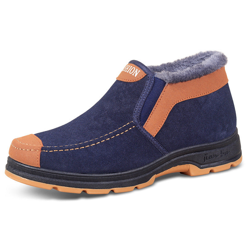 Men's Traditional Cotton Shoes Warm With Velvet