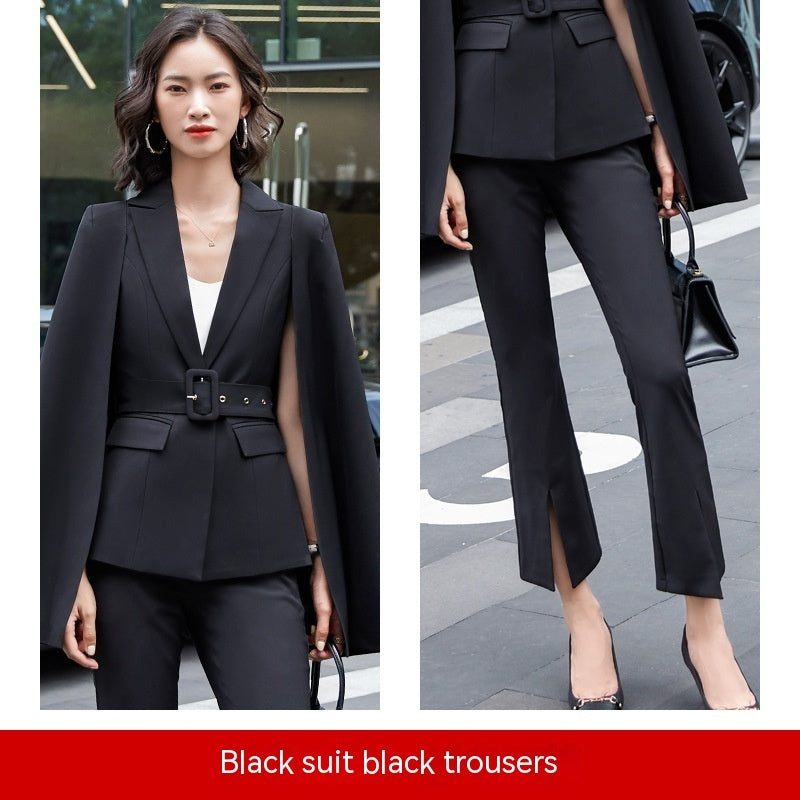 Cloak Suit Female Fashion Two-piece Suit