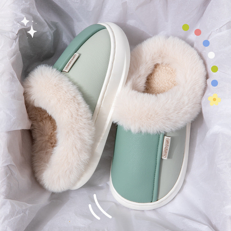 Women's Winter Indoor Non-slip Warm Cotton Slippers