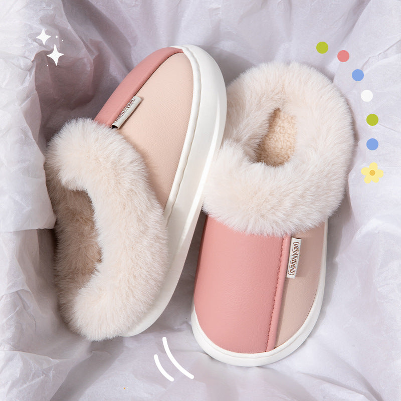 Women's Winter Indoor Non-slip Warm Cotton Slippers