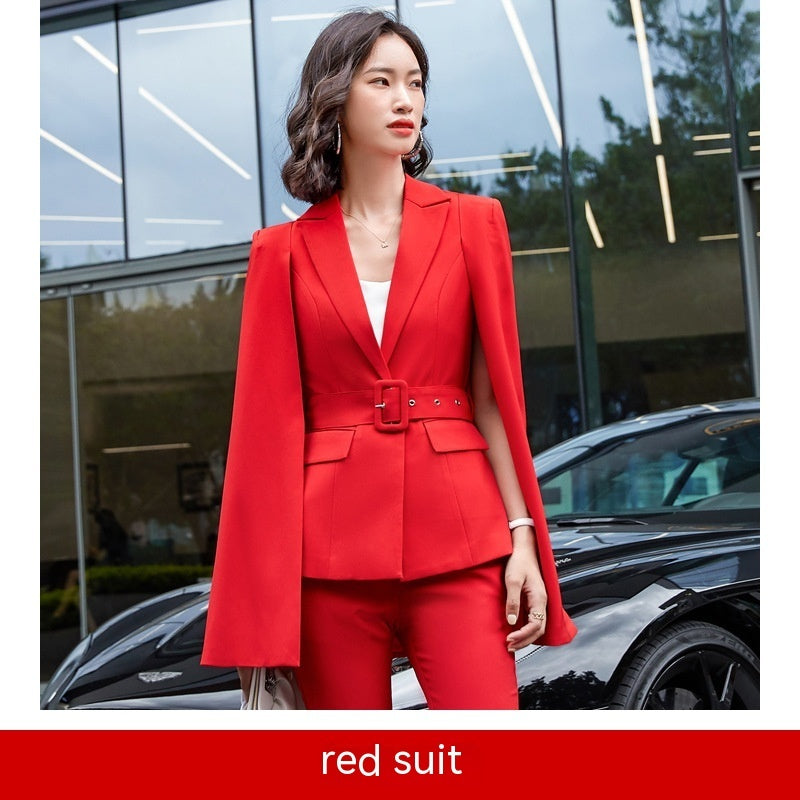 Cloak Suit Female Fashion Two-piece Suit