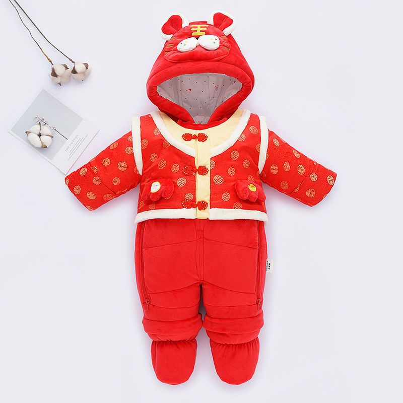 Newborn Baby Down One-piece Cotton Clothes