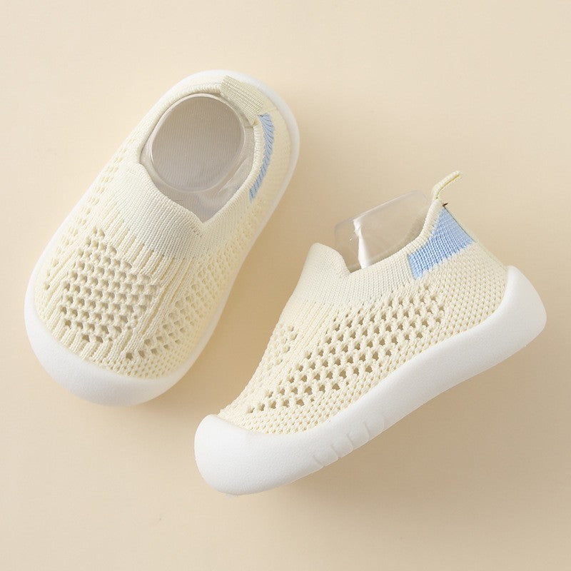 Baby Toddler Shoes Soft Bottom Non-slip Lightweight Flying Woven Shoes