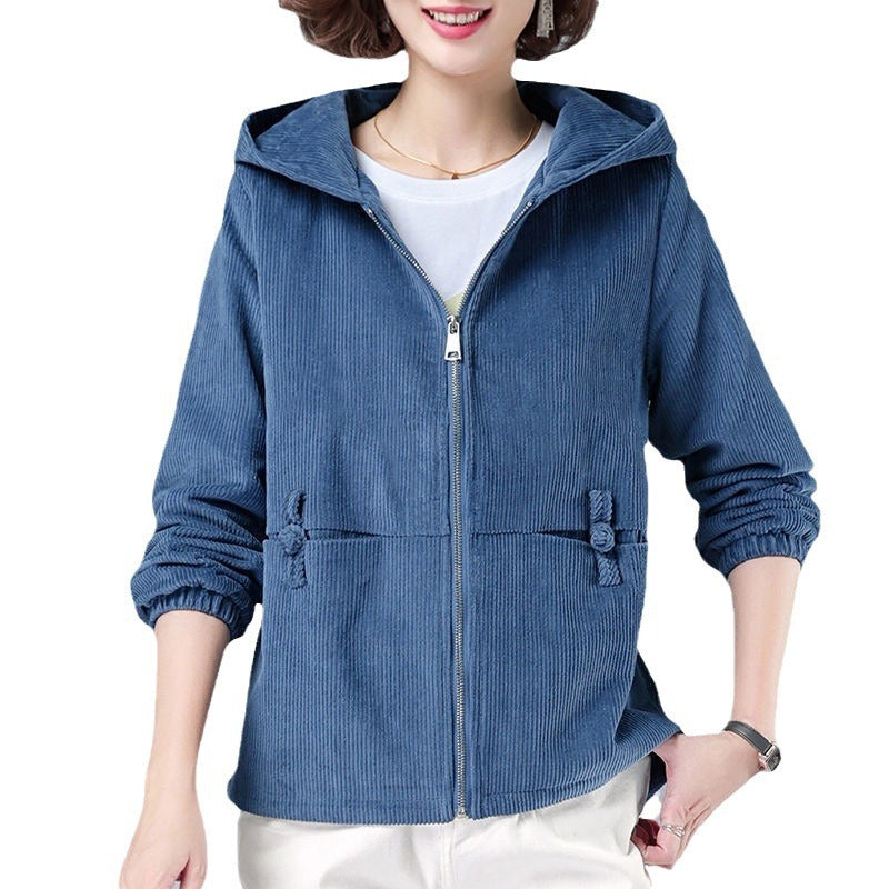 Autumn And Winter New Corduroy Women's Jacket Popular Leisure All-matching