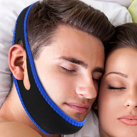 Blue Rounded Snore Band Soft Rebound Breathable