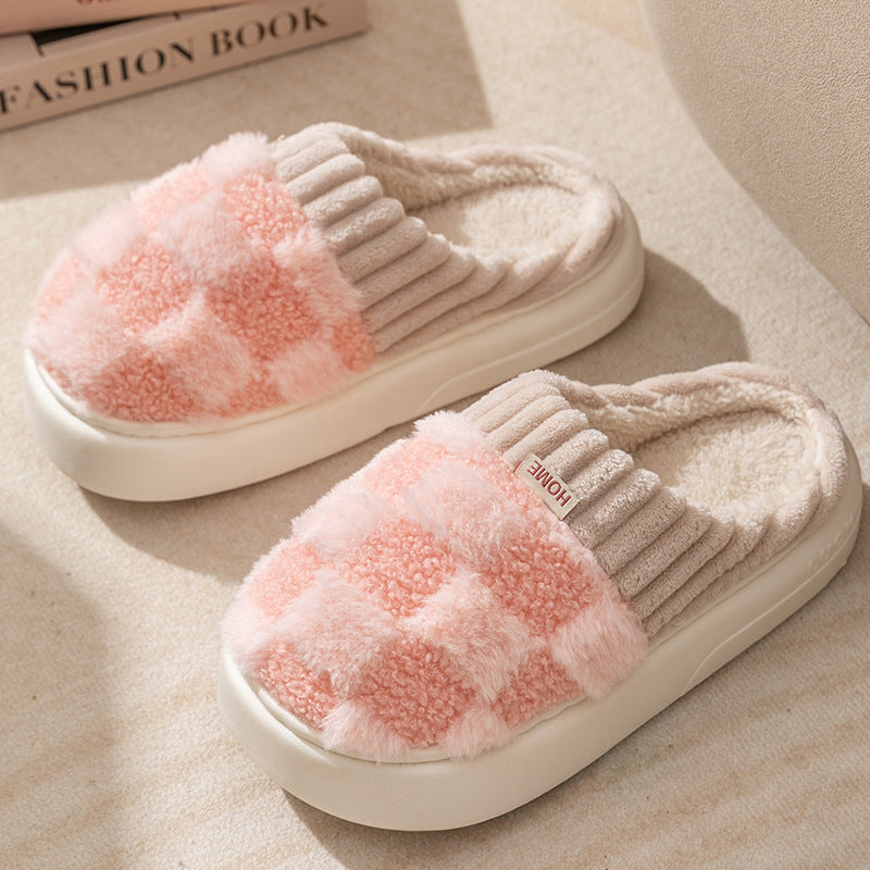 Cotton Slippers Women's Winter Indoor