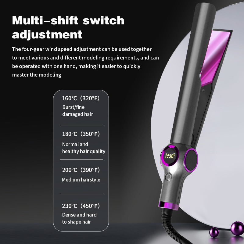 Digital Display Hair Straightener Dual-use Automatic Hair Curler