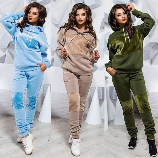 Women's Sets Warm clothes in winter plus sieze Sweatshirts