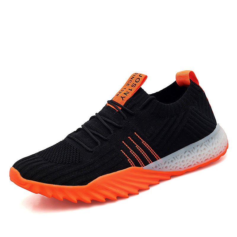 Men's lightweight fly woven breathable casual shoes