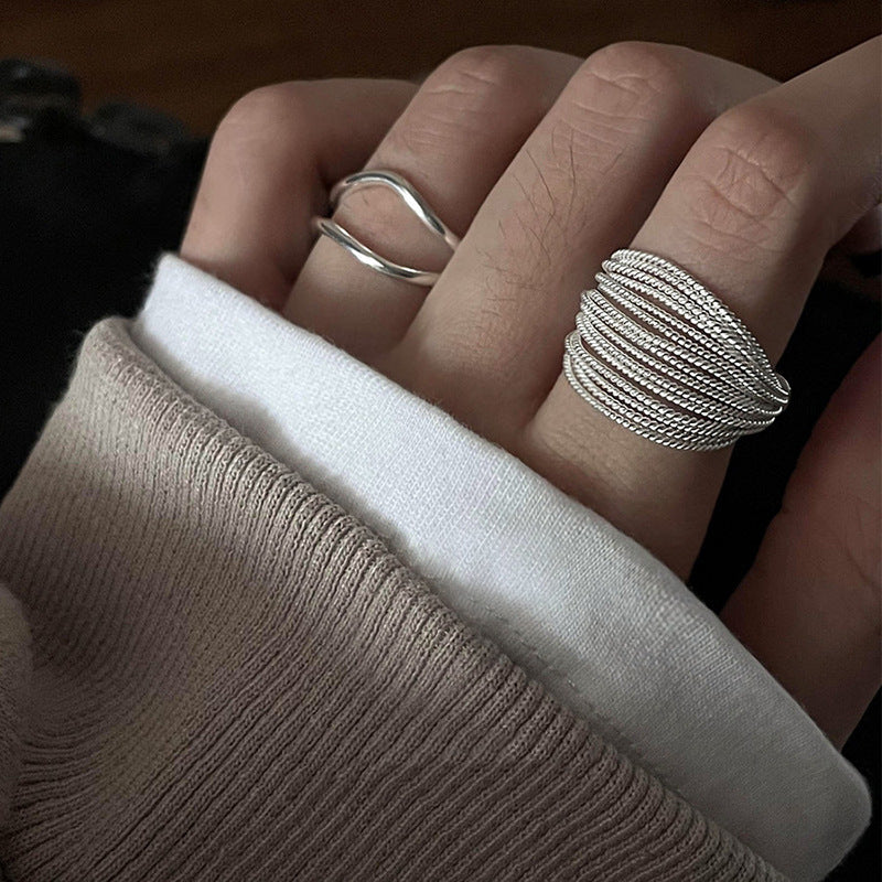 Women's Minimalist Multi-layer Line Winding Ring