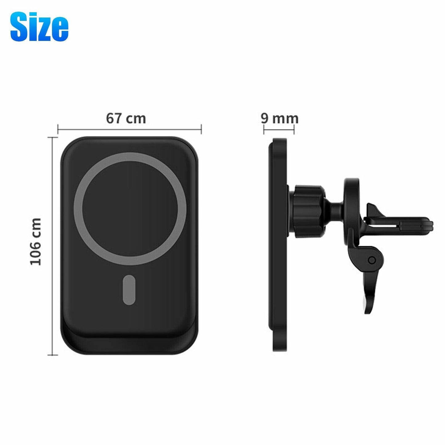 Magnetische drahtlose Ladegeräte Auto Air Vent Ständer Telefonhalter Mini QI Schnellladestation für Telefon