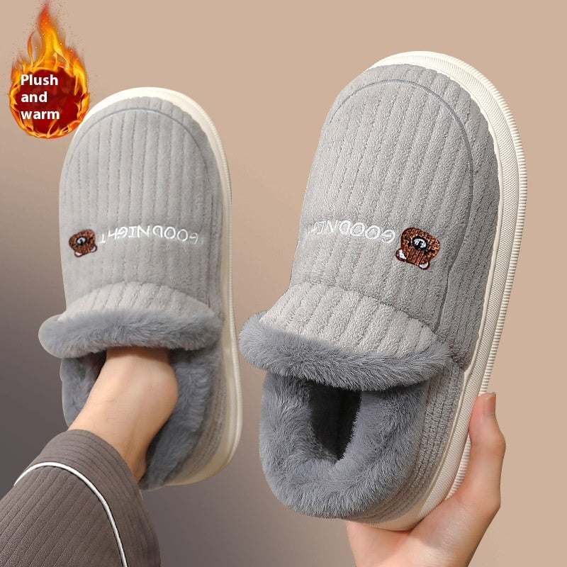 Men's Thick Cotton Slippers