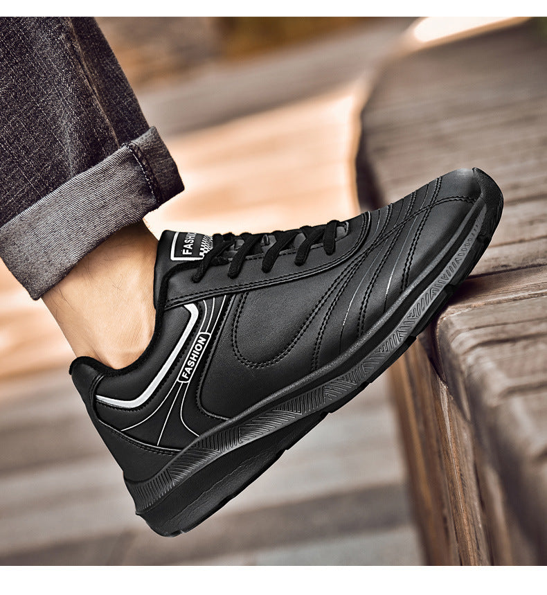 Winter Vulcanized Shoes Men Plush Flat Heel