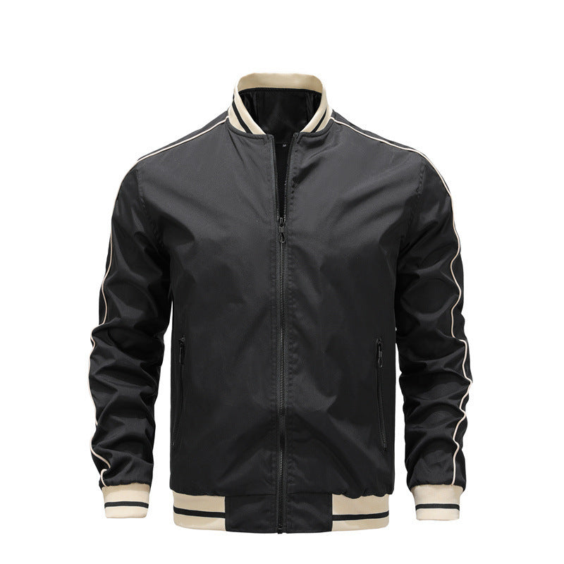 Baseball Uniform Loose Fashion Polyester Jacket Men