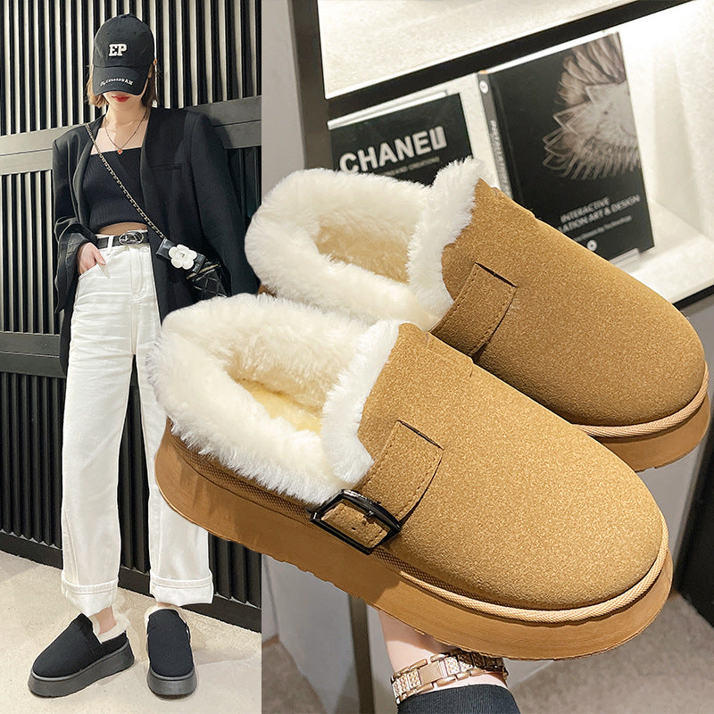 Platform Cotton Shoes Women's Winter New Outdoor