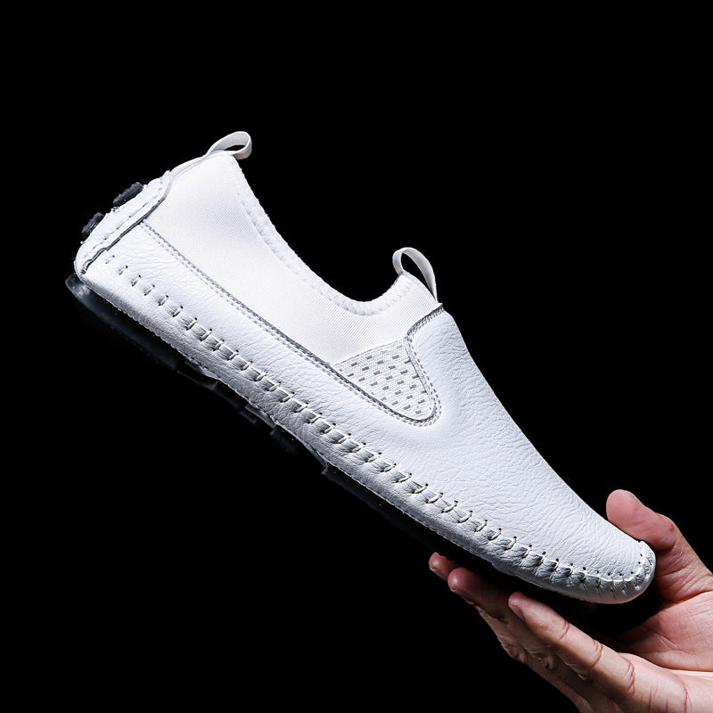 Breathable leather shoes