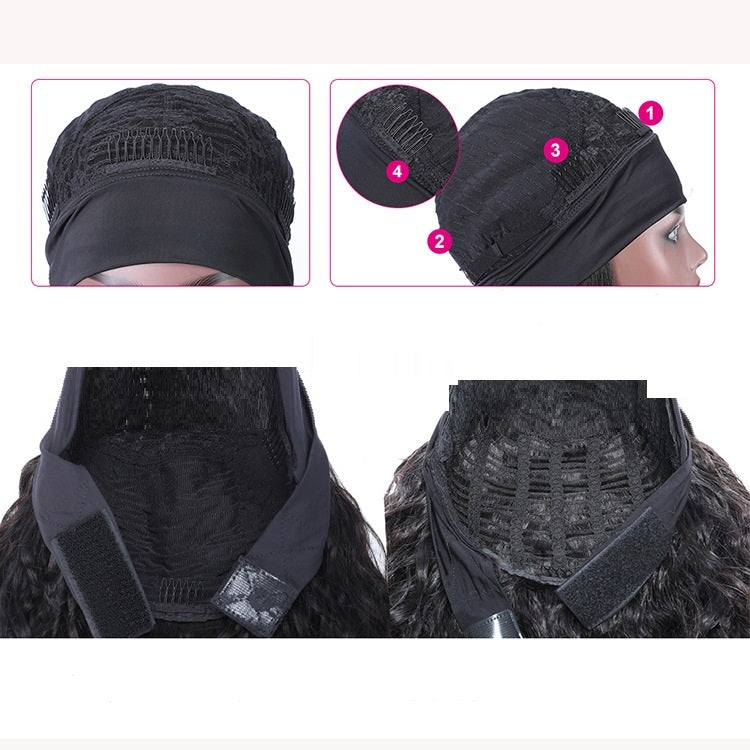 Human Hair Straight Strip Mechanism Headband