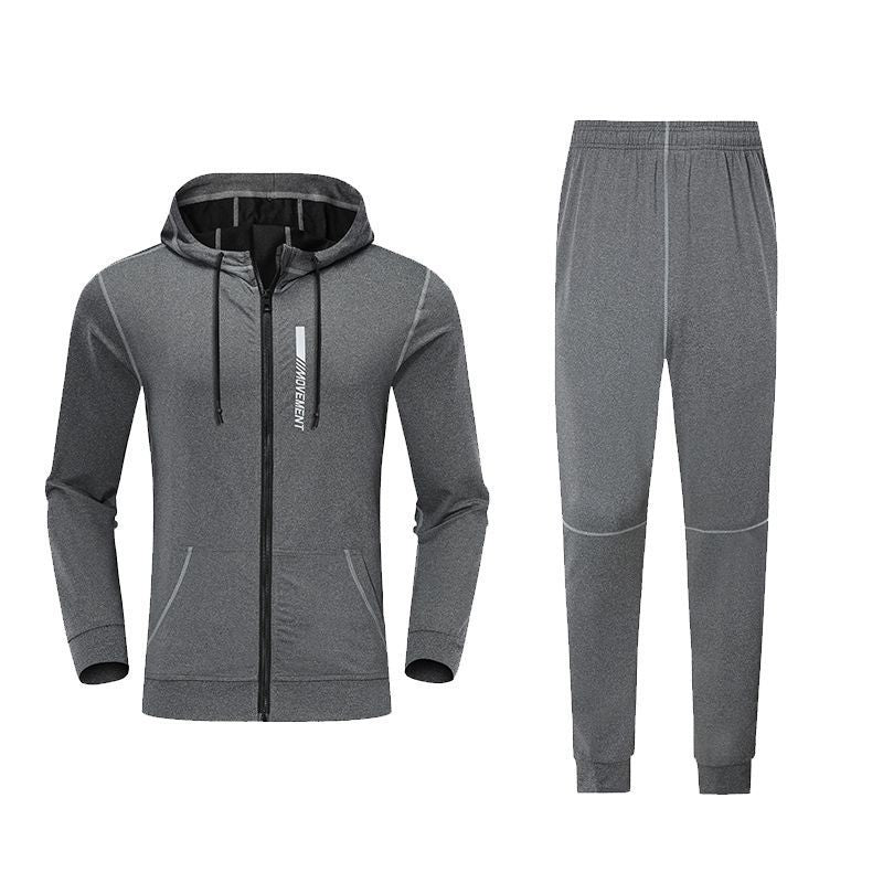 Long-sleeved Plus Size Sweater Suit Men's Spring And Autumn Sports Leisure Youth Running Sports Suit