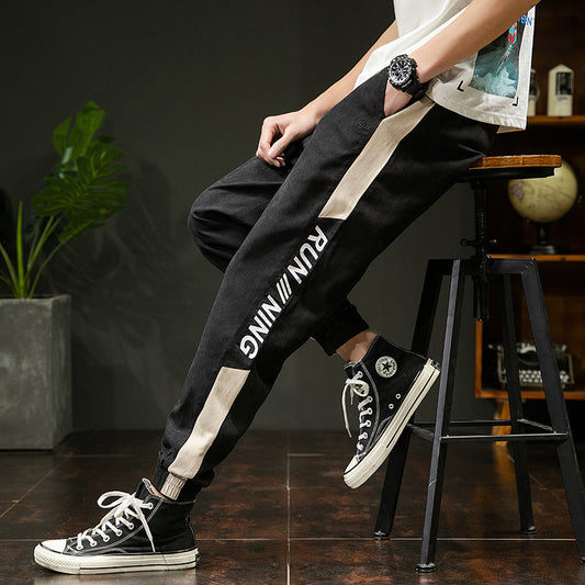 New Spring And Autumn Korean Style Trendy Loose-fitting Tooling Sports Trousers