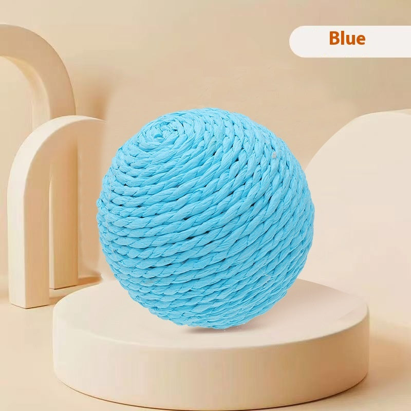 String Sisal Ball Self-Hi Relieving Stuffy Funny Cat Toy