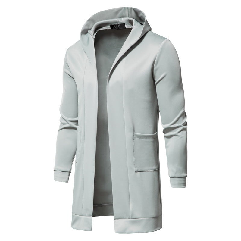 Fashion Mid-length Men's Hooded Windbreaker Men