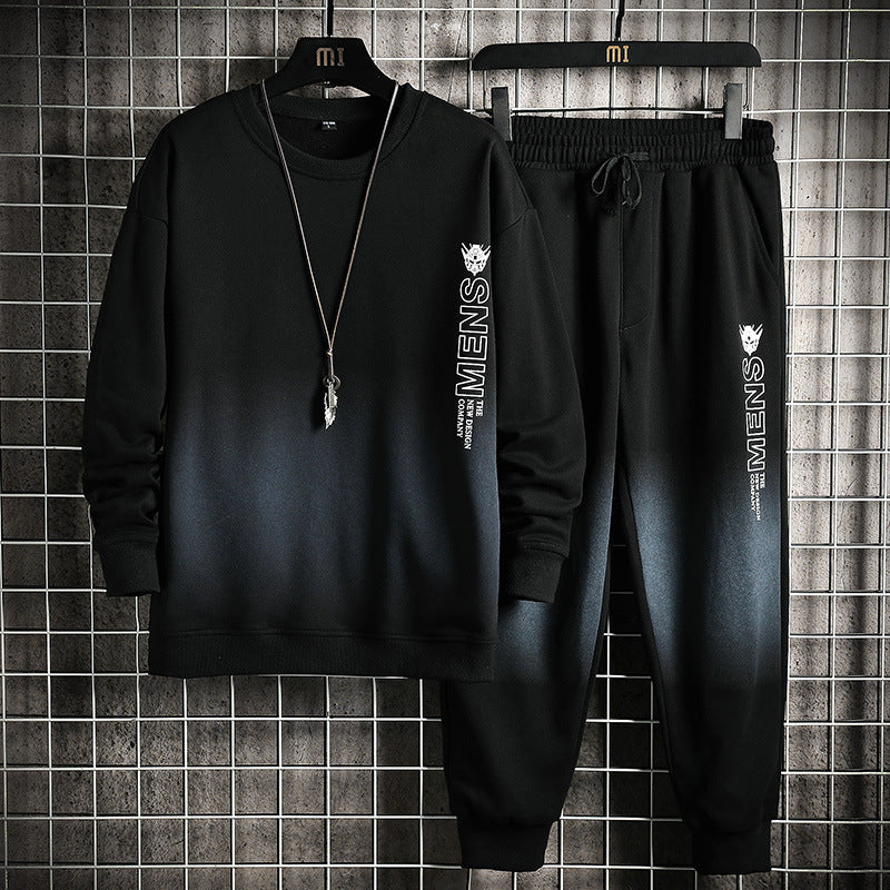 Men's New Casual Sports Suit Long-sleeved Sweater And Sweatpants