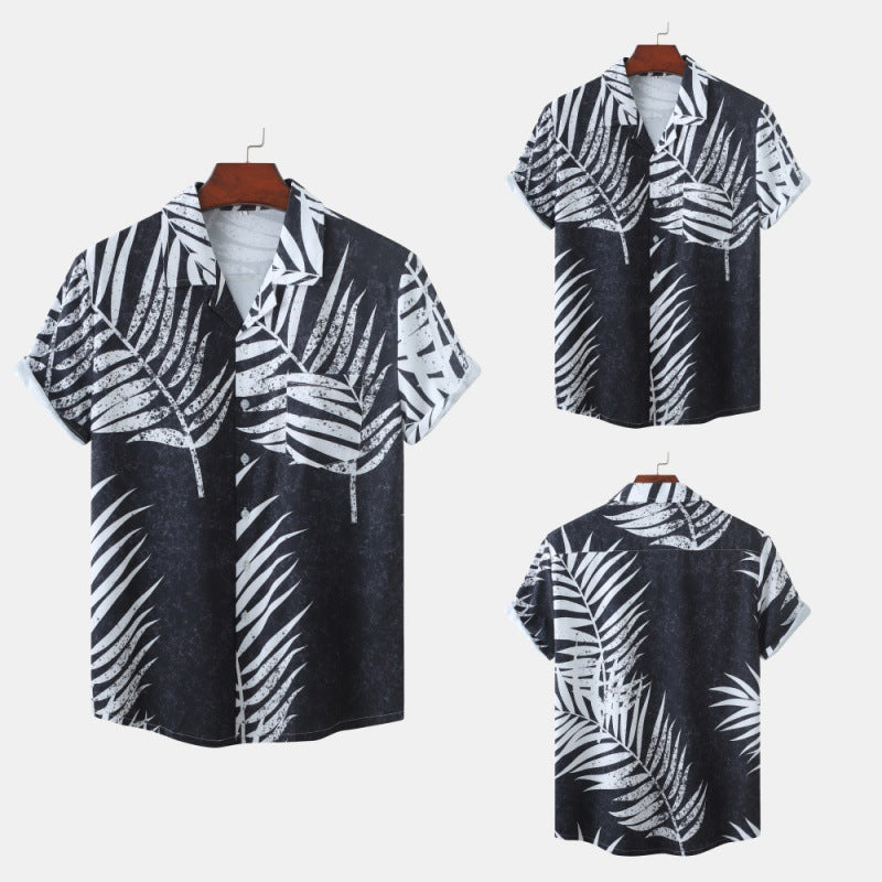 Men's Fashion Shirt Ice Silk Leisure