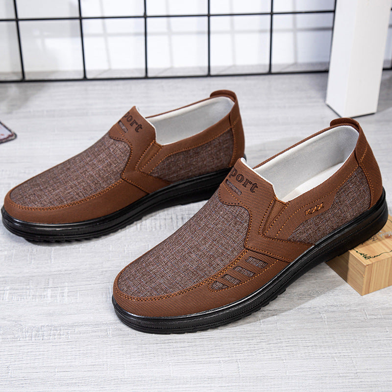 Spring And Autumn Old Beijing Cloth Shoes Men's Shoes Men's Breathable Thin Shoes