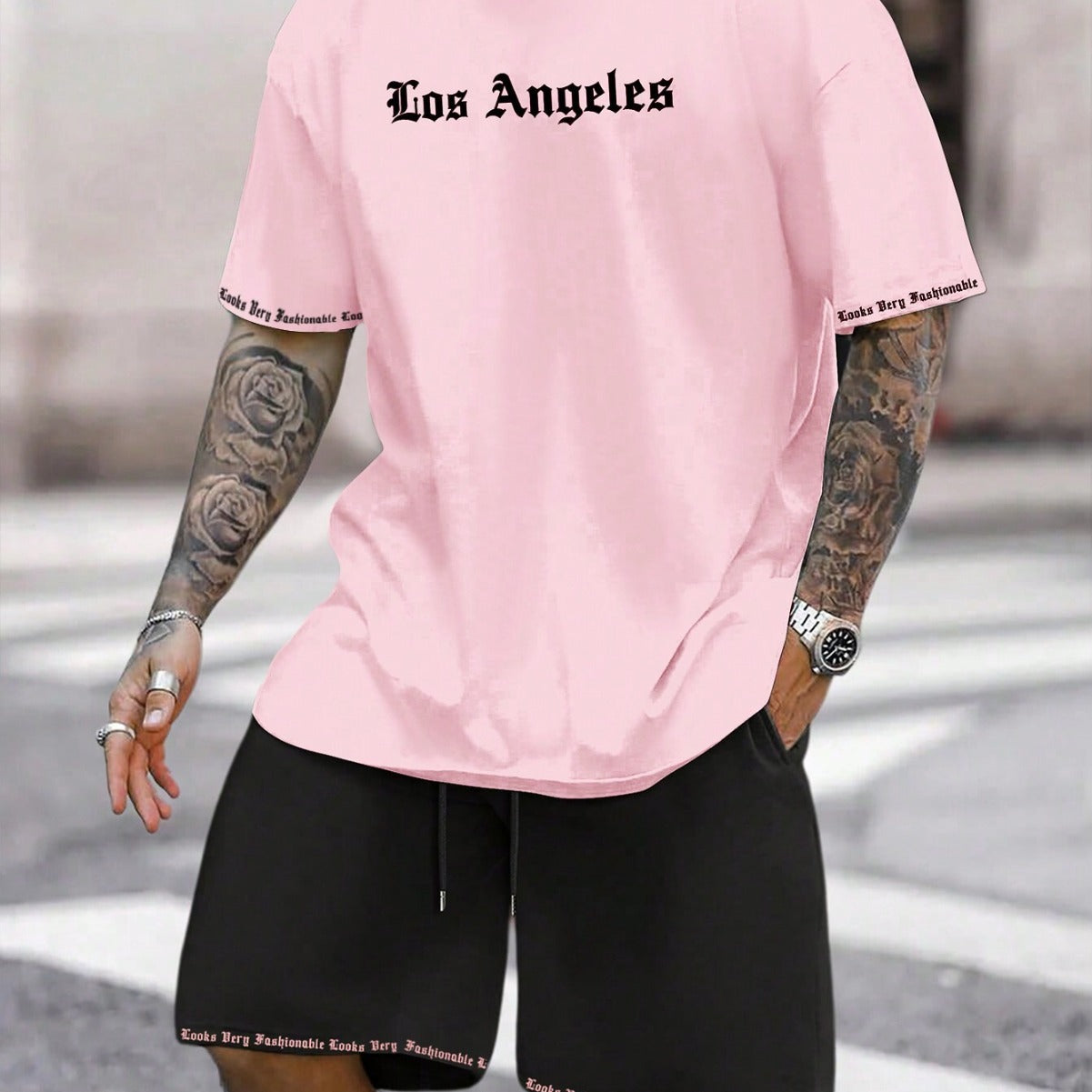 Sports Style Short-sleeved Shorts Thin Quick-drying Versatile Breathable Suit