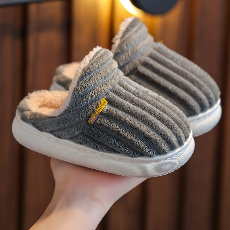 Non-slip Thick Bottom And Warm Keeping Cotton Slippers