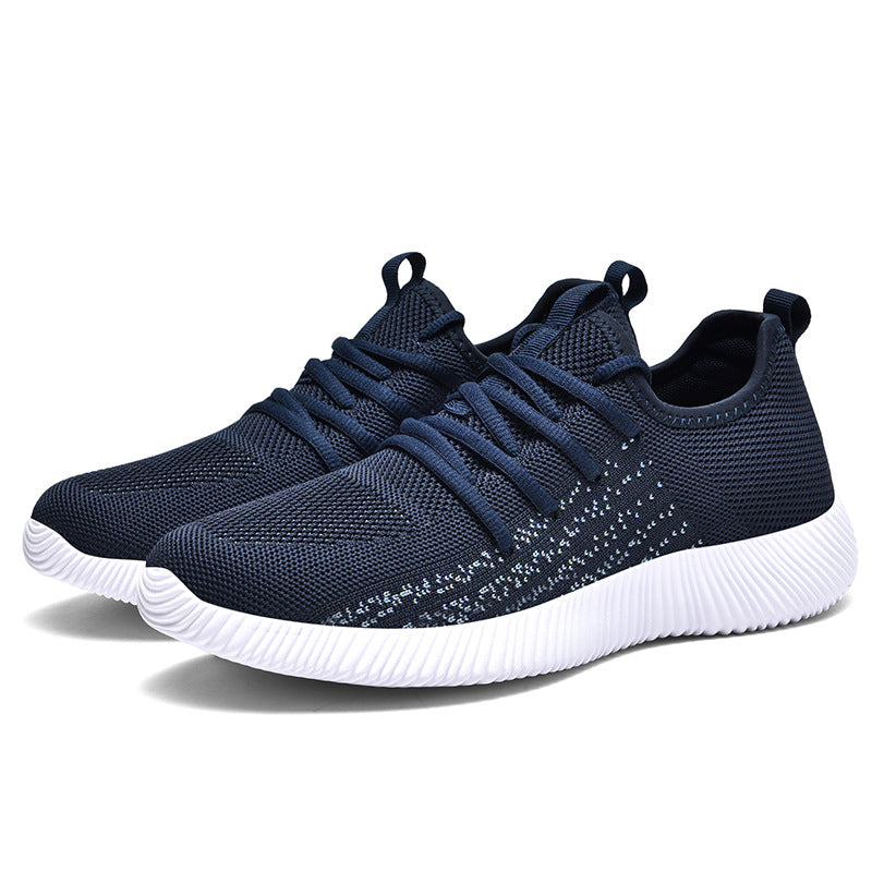 Platform Breathable Socks Shoes Comfortable Flyknit Versatile Casual Shoes