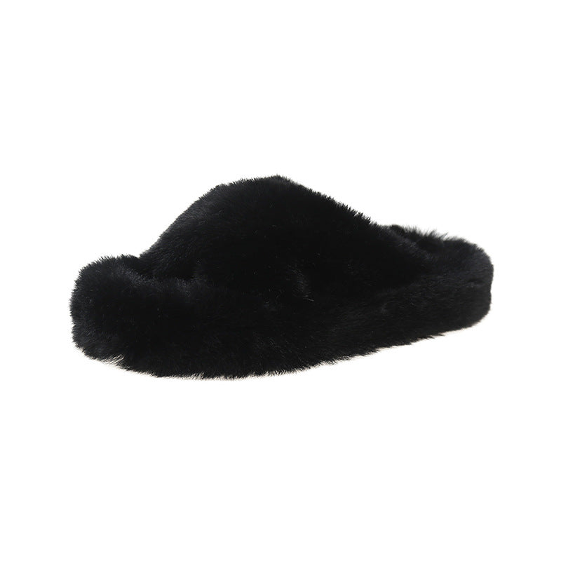 Thick Bottom Cross Plus Size Slippers Women's Home