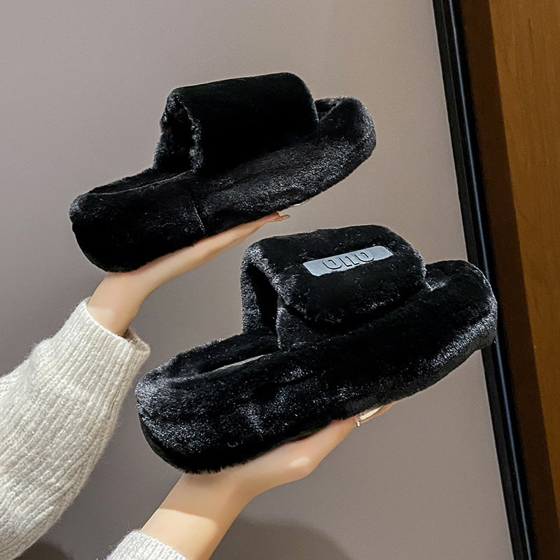 Platform Slippers Women's Outdoor Fashion Office Home