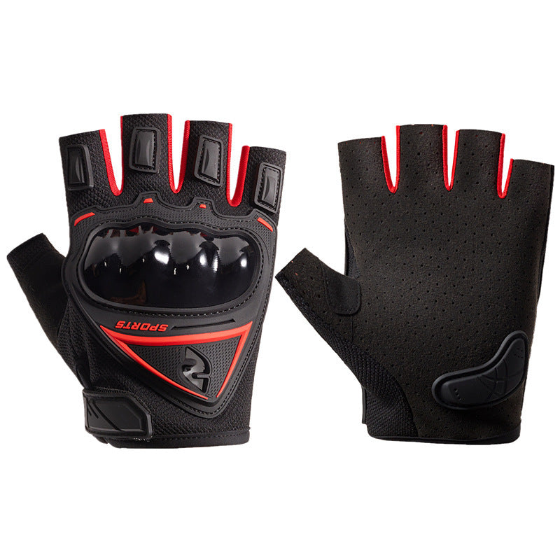 Outdoor Sports Breathable Non-slip Long Finger Half Finger Touch Screen Riding Gloves