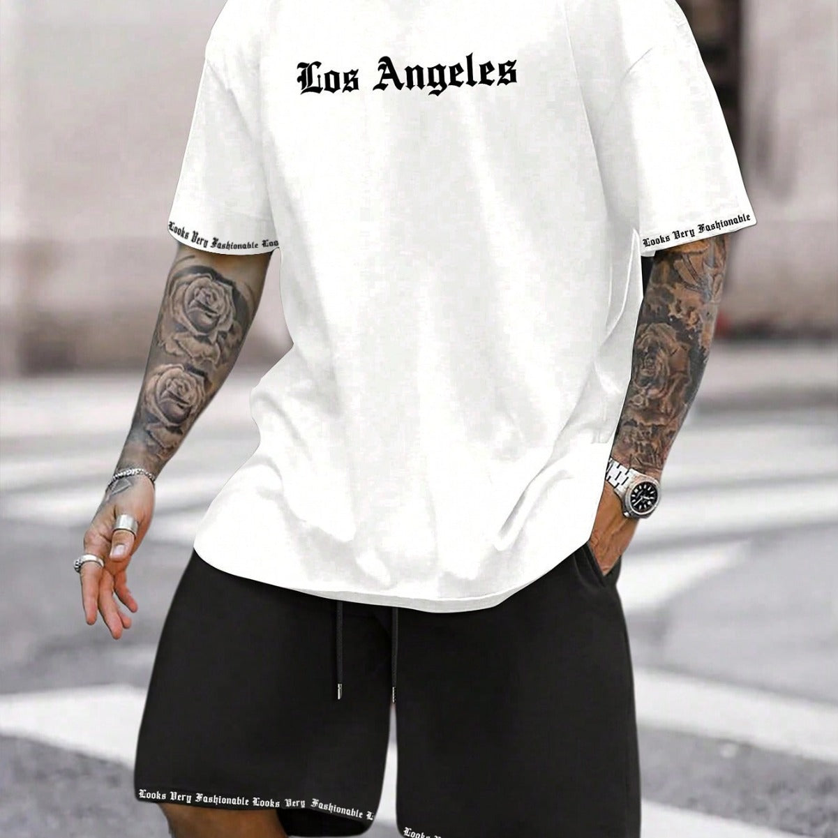 Sports Style Short-sleeved Shorts Thin Quick-drying Versatile Breathable Suit