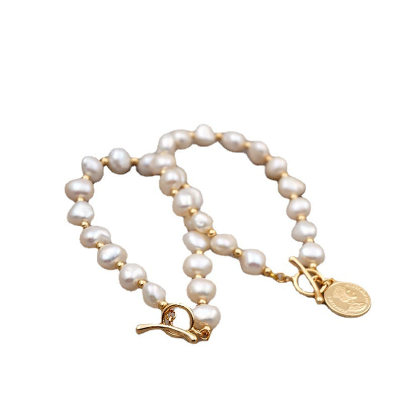 Freshwater Pearl Bracelet Female 14k Real Gold