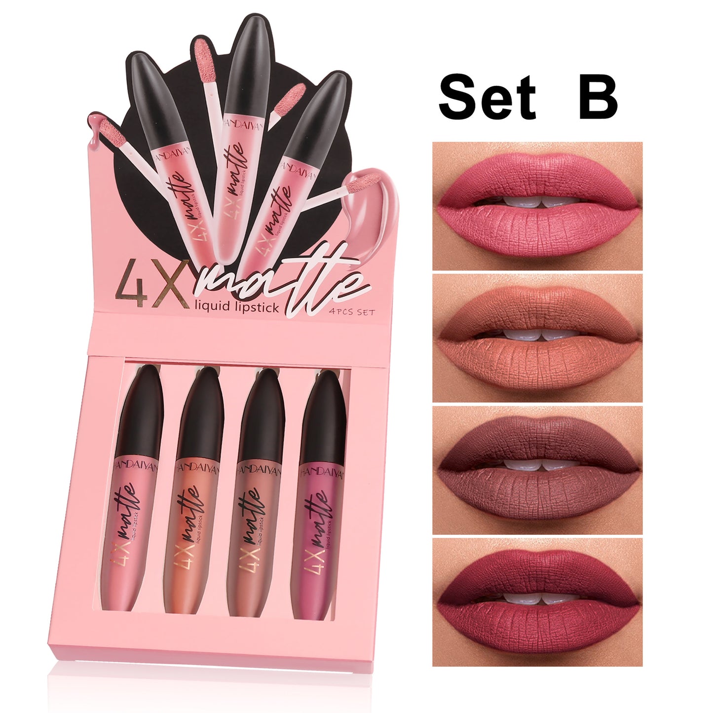 Four Times Matte Lip Gloss Suit Fog Surface Lasting