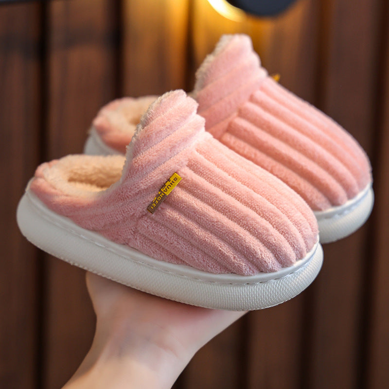 Non-slip Thick Bottom And Warm Keeping Cotton Slippers