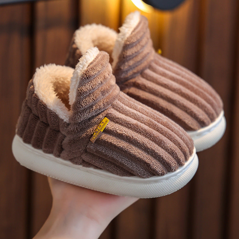 Non-slip Thick Bottom And Warm Keeping Cotton Slippers