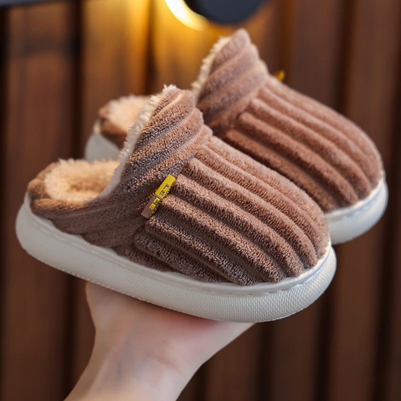 Non-slip Thick Bottom And Warm Keeping Cotton Slippers