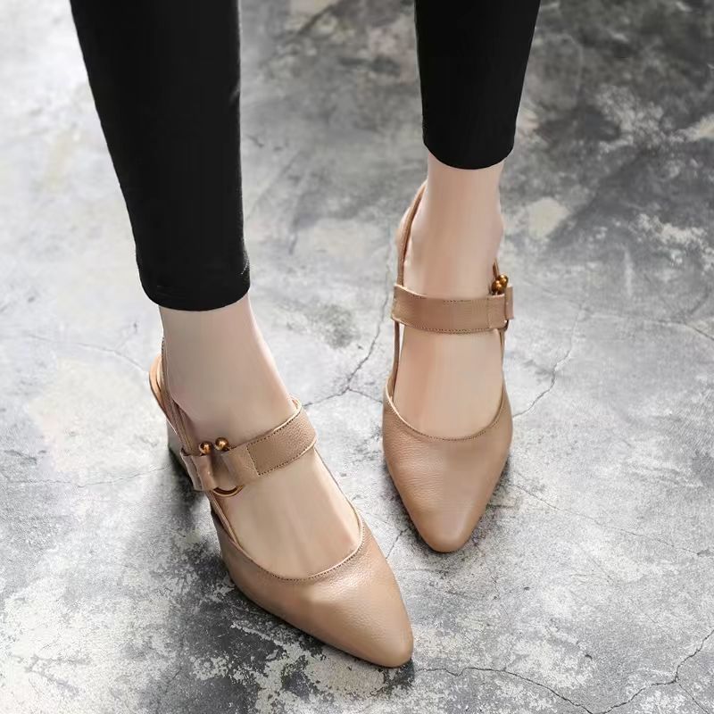 New Spring And Summer Thick High Heel Women's Shoes