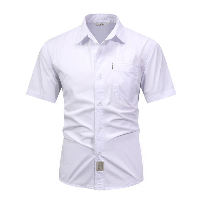 Thin Chic Half Sleeve Workwear Work Shirt Short Sleeve Casual