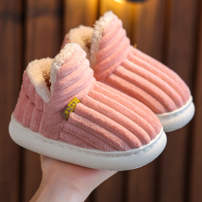 Non-slip Thick Bottom And Warm Keeping Cotton Slippers