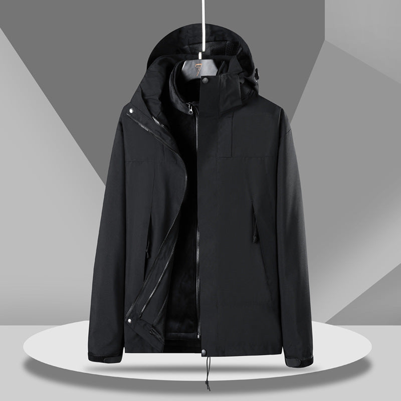 Outdoor Shell Jacket Three-in-one Detachable Jacket