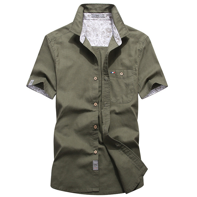 Men's Versatile Loose Shirt Pure Cotton