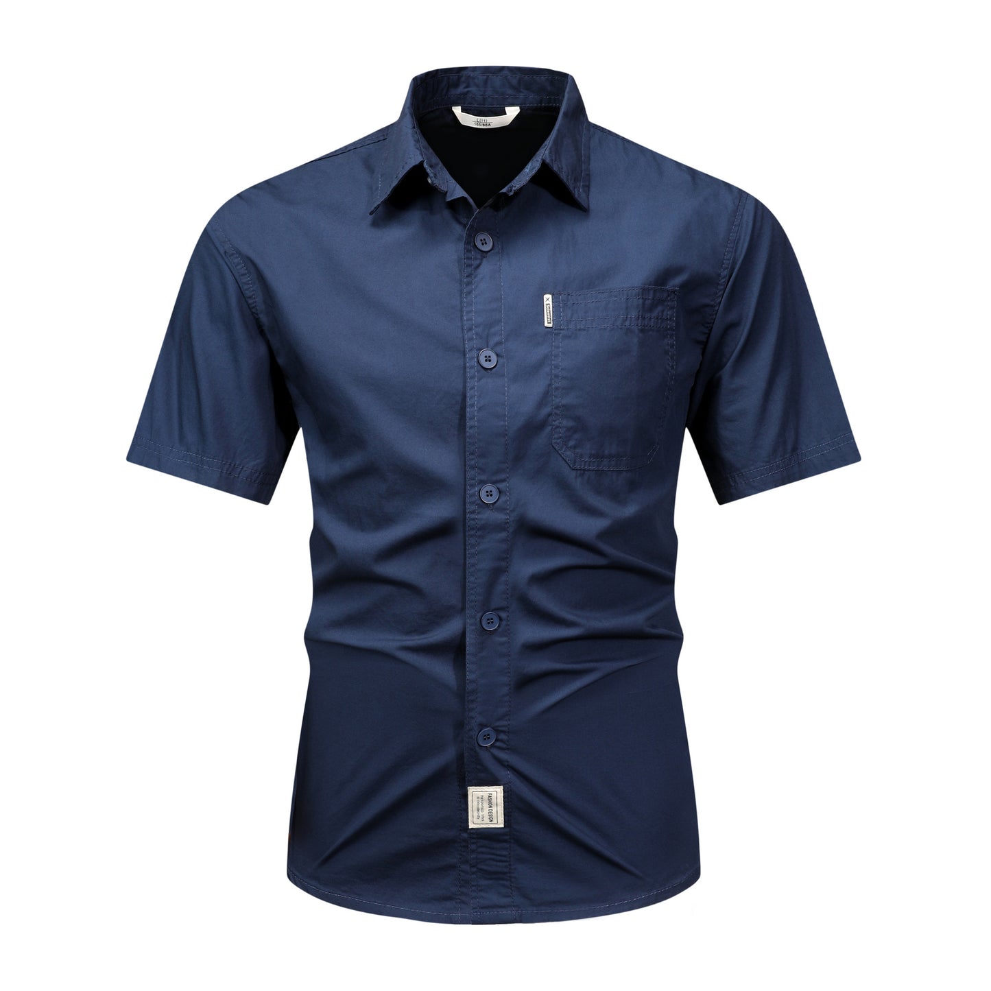 Thin Chic Half Sleeve Workwear Work Shirt Short Sleeve Casual