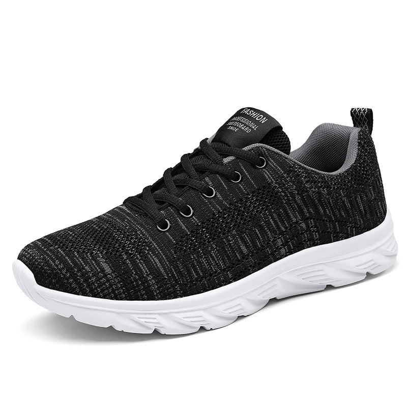 Men's Shoes Extra Large Size Flyknit Breathable Light Running Shoes