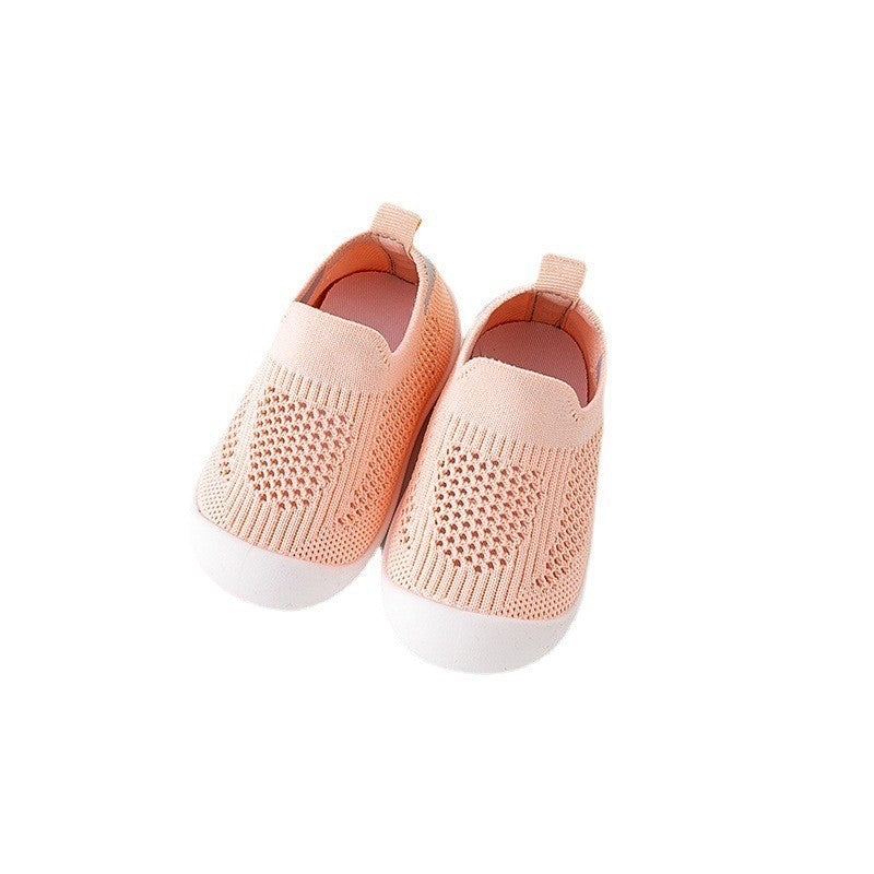 Baby Toddler Shoes Soft Bottom Non-slip Lightweight Flying Woven Shoes