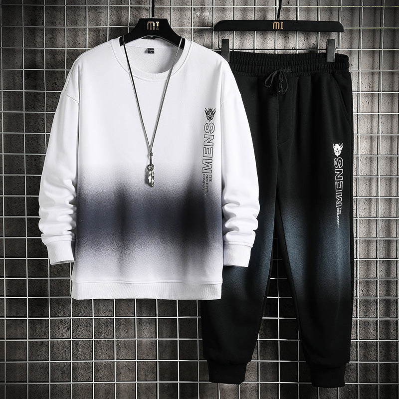 Men's New Casual Sports Suit Long-sleeved Sweater And Sweatpants