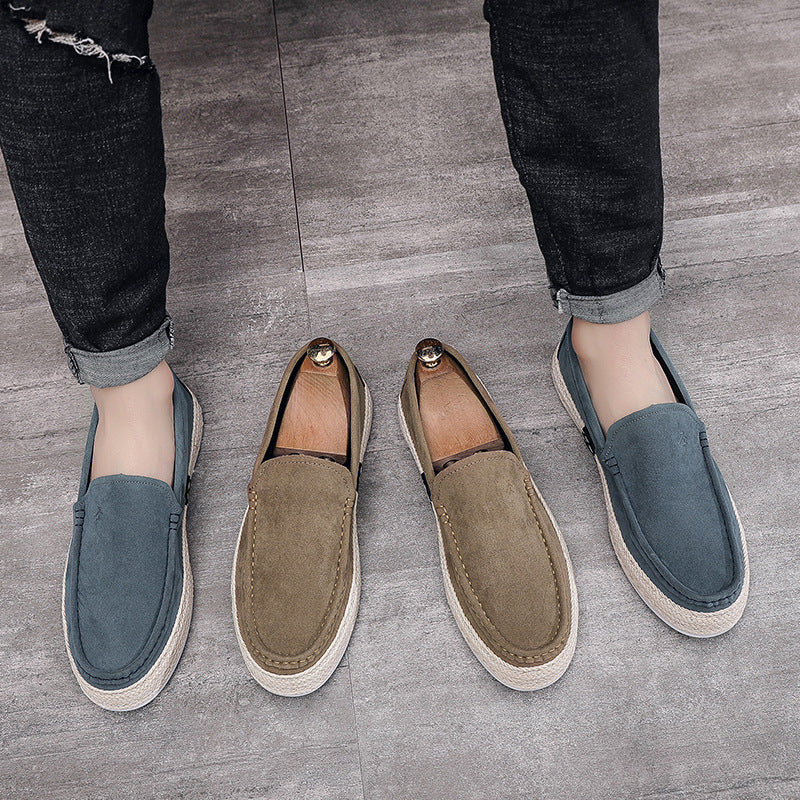 Men's Casual Pumps Canvas Lazy Old Beijing Cloth Shoes Soft Bottom